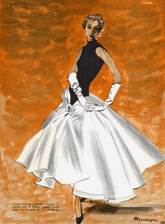 Lanvin Castillo 1955 Evening Gown, Pierre Mourgue
