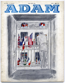 Adam La Revue de l'Homme 1945 N°169 Mai-Juin, Gus Bofa, Libération