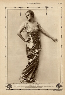 Lucile - Lady Duff Gordon 1913 Evening Dress, Brocart