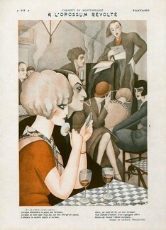 Cabarets de Montparnasse — A l'Opossum Révolté, 1926 - Gerda Wegener Montparnasse