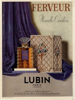 Lubin (Perfumes) 1935 Ferveur