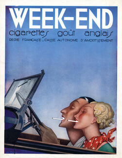 Week-End (Cigarettes) 1936 Léo Fontan