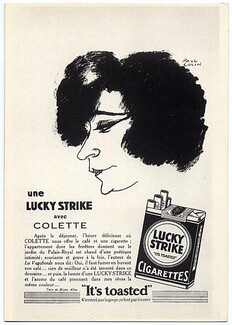 Lucky Strike 1930 Colette by Paul Colin