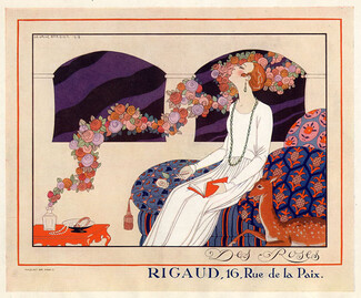 Rigaud (Perfumes) 1921 George Barbier, Des Roses, Art Deco