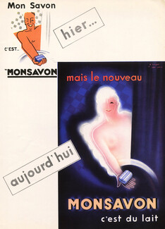 Monsavon (Soap) 1936 Jean Carlu, Poster Art
