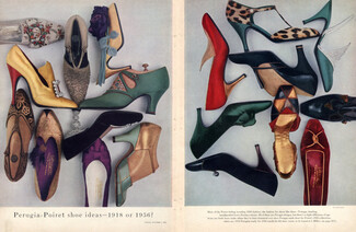 Perugia — Poiret Shoe Ideas 1918 vs 1956 Photo William Klein