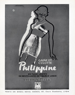 Révéa (Lingerie) 1950 Girdle Bra Philippine, A. Boucherat