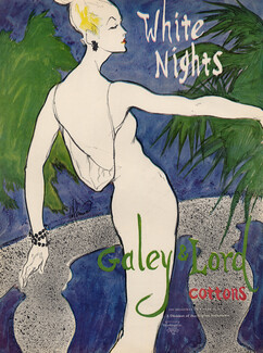 Galey & Lord (Fabric) 1962 White Nights