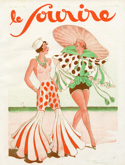 Pem 1931 Beachwear, Fashion Satire, Le Sourire