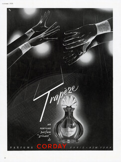 Corday (Perfumes) 1958 Trapèze, Un Nouveau Parfum "Grisant"