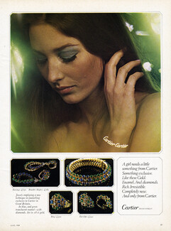 Cartier 1969 Blue, Green, Translucent Enamel