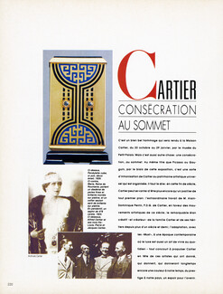 Cartier Consécration au sommet, 1989 - History of Cartier, Tribute, Texte par Gérard Faure, 4 pages