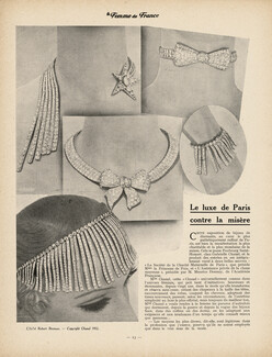 Le Luxe de Paris contre la Misère, 1932 - Gabrielle Chanel's Charity Bijoux et diamants, Photos Robert Bresson