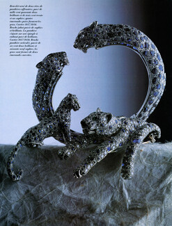 Cartier 1989 Bracelet et Broches Panthère, Photo Daniel Jouanneau