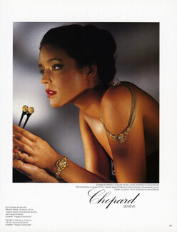 Chopard 1985 Epingle, Montre, Collier, Brillants et citrine dorée