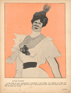 Camara 1903 Jeanne Granier, Caricature