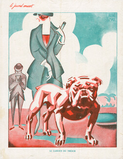 Le Gardien du Trésor, 1926 - René Max English Bulldog