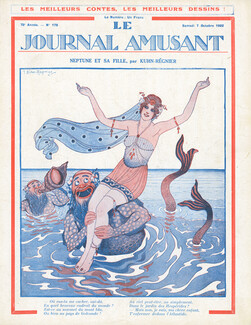 Neptune et sa Fille, 1922 - Kuhn-Régnier Merman, Greek Mythology