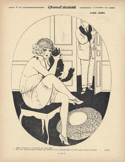Spahn 1923 "Passe-temps", Cat, Stockings