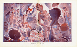 Réveillon — Il y a d'la joie !, 1937 - Pierre Simon New Year's Eve Party