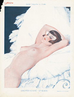 Exposition de Blanc et de Rose, 1929 - Léo Fontan Nude, Garçonne