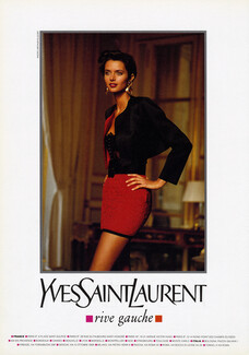 Yves Saint Laurent 1991 Rive Gauche, Photo Arthur Elgort (L)