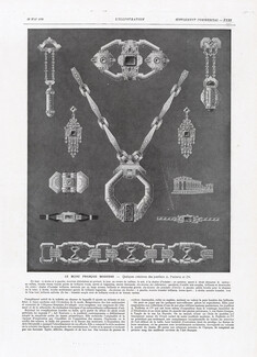 Le Bijou Français Moderne, 1928 - A. Paillette & Cie. Art Deco Jewels, Montres Chatelaine, Pendants, Bracelet...