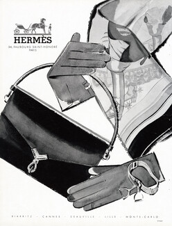 Hermès (Handbags) 1956 Scarf, Gloves, Spurs, Bracelet