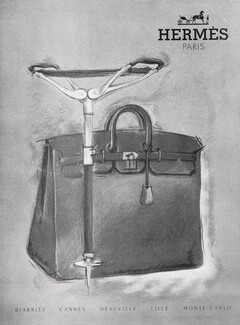 Hermès (Luggage) 1958 Sac de voyage, Canne-siège