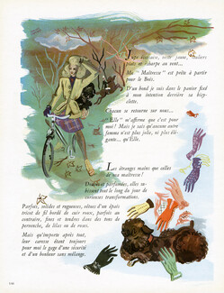 Voyage Autour de ma Maîtresse, 1945 - Alwyne Camble, Caniche, Poodle, Perrin Gloves, 4 pages