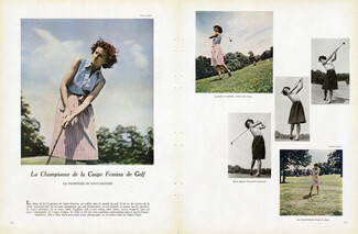 Coupe Femina de Golf 1947 Vicomtesse de Saint-Sauveur, Photos Crespi