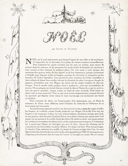 Noël, 1947 - Christian Bérard, Text by Louise de Vilmorin, 4 pages