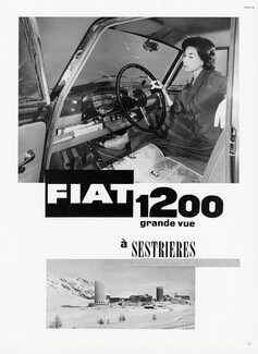 Fiat (Cars) 1958 Fiat 1200 à Sestrières