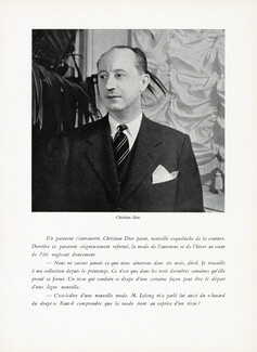 Pourquoi la mode existe-t-elle ?, 1947 - Christian Dior Portrait, Text by Jean Duché