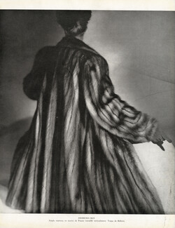 Fourrures Max (Fur Clothing) 1945 Manteau de martre, Caroline Reboux