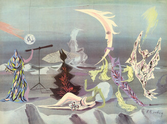 Cosmogonie de la Mode, 1946 - A. M. Rodicq Surrealisme