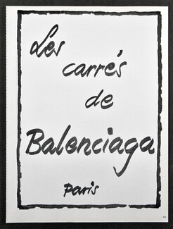 Les carrés de Balenciaga 1963 Scarf