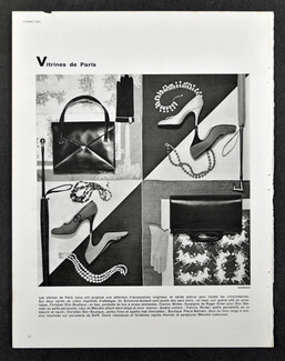 Vitrines de Paris 1956 Carrés Simonnot-Godard, Christian Dior, Francis Winter, Roger Vivier, Hermès