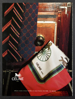 Céline 1976 Foulards Richel, Cravates, Photo Alexis Stroukoff