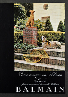 Balmain (Fashion Goods) 1960 Scarf, Sighthound, Photo Ramon