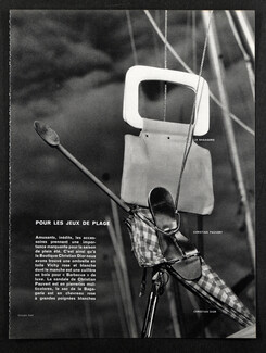 Pour les jeux de plage 1966 La Bagagerie, Christian Pauvert, Christian Dior (Parapluie)