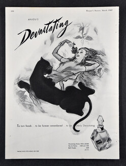Parfums Anjou 1947 "Devastating" Black Panther