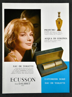 Jean d'Albret (Perfumes) 1961 Ecusson, Atomizer Doré (italian version)