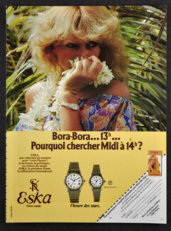 Eska (Watches) 1982 Model Leadership, Mireille Darc