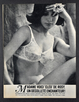 Rosy 1963 Cléo Bra, Photo Lionel Kazan