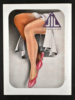 JIL (Stockings) 1946 "La marque qui se porte"