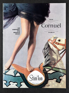 Cornuel (Hosiery) 1961 Stockings, Carousel, Merry-go-round, Photo Jean Coquin