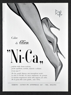 Calze "Ni-Ca" 1961 Calze di lilion, Stockings