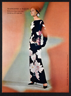 Madeleine de Rauch 1964 Silk dress, Staron