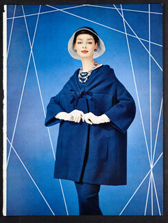 Christian Dior 1957 Paletot "caban" trois-quarts